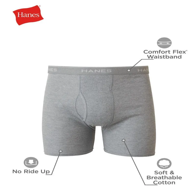 10 Pack Hanes Men's Super Value Pack Assorted Boxer Briefs