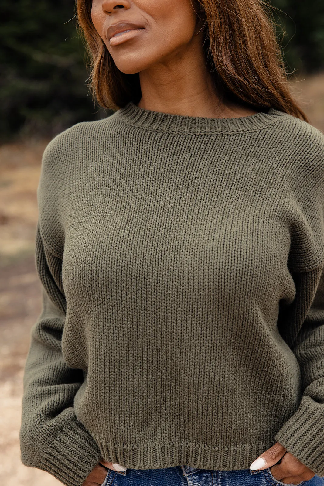 Afternoon Train Cropped Sweater