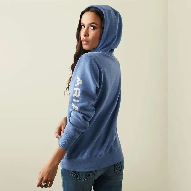 Ariat Women's Ariat Logo Hoodie, Blue Heather