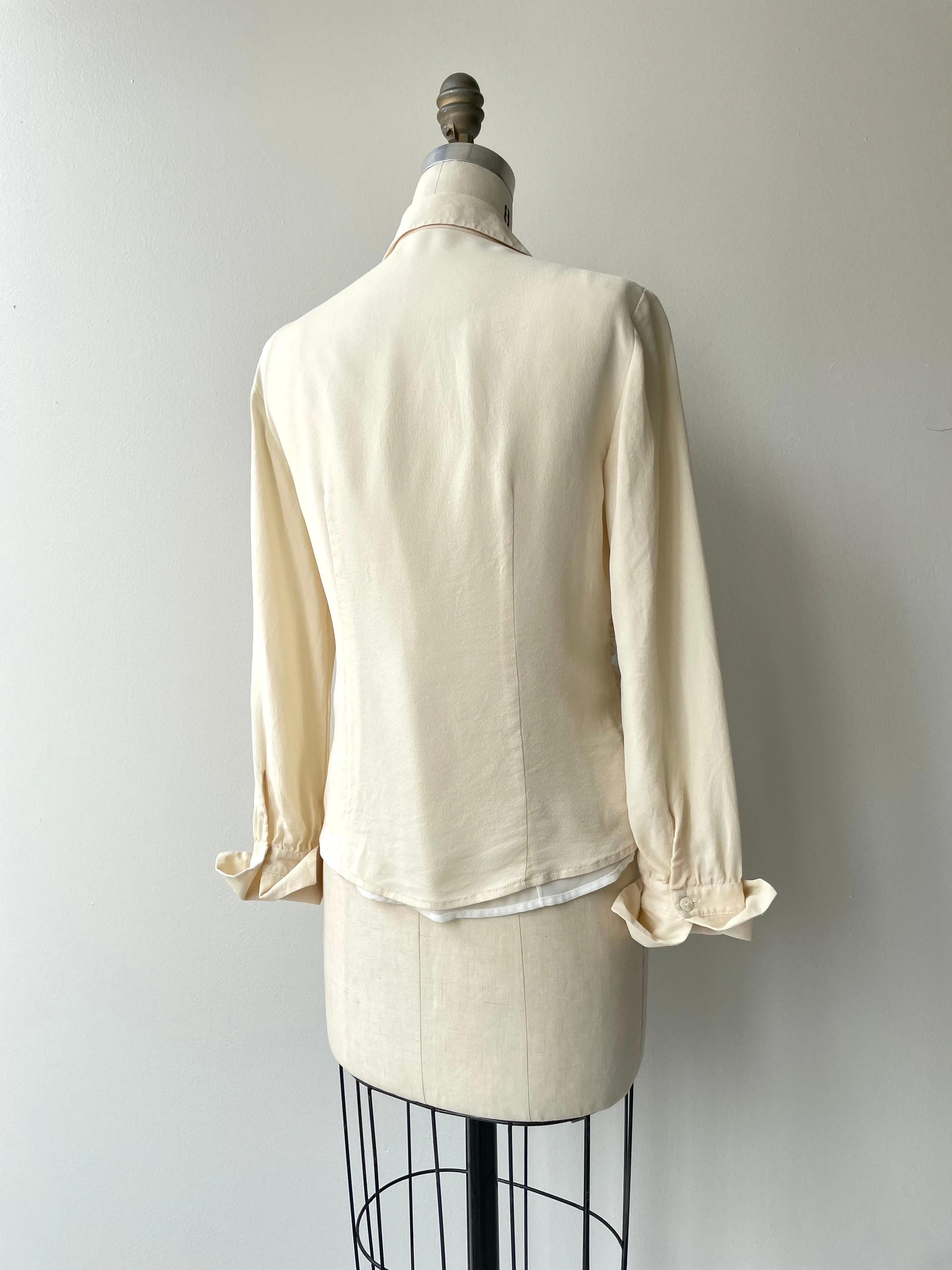 Austrian Drape Silk Blouse