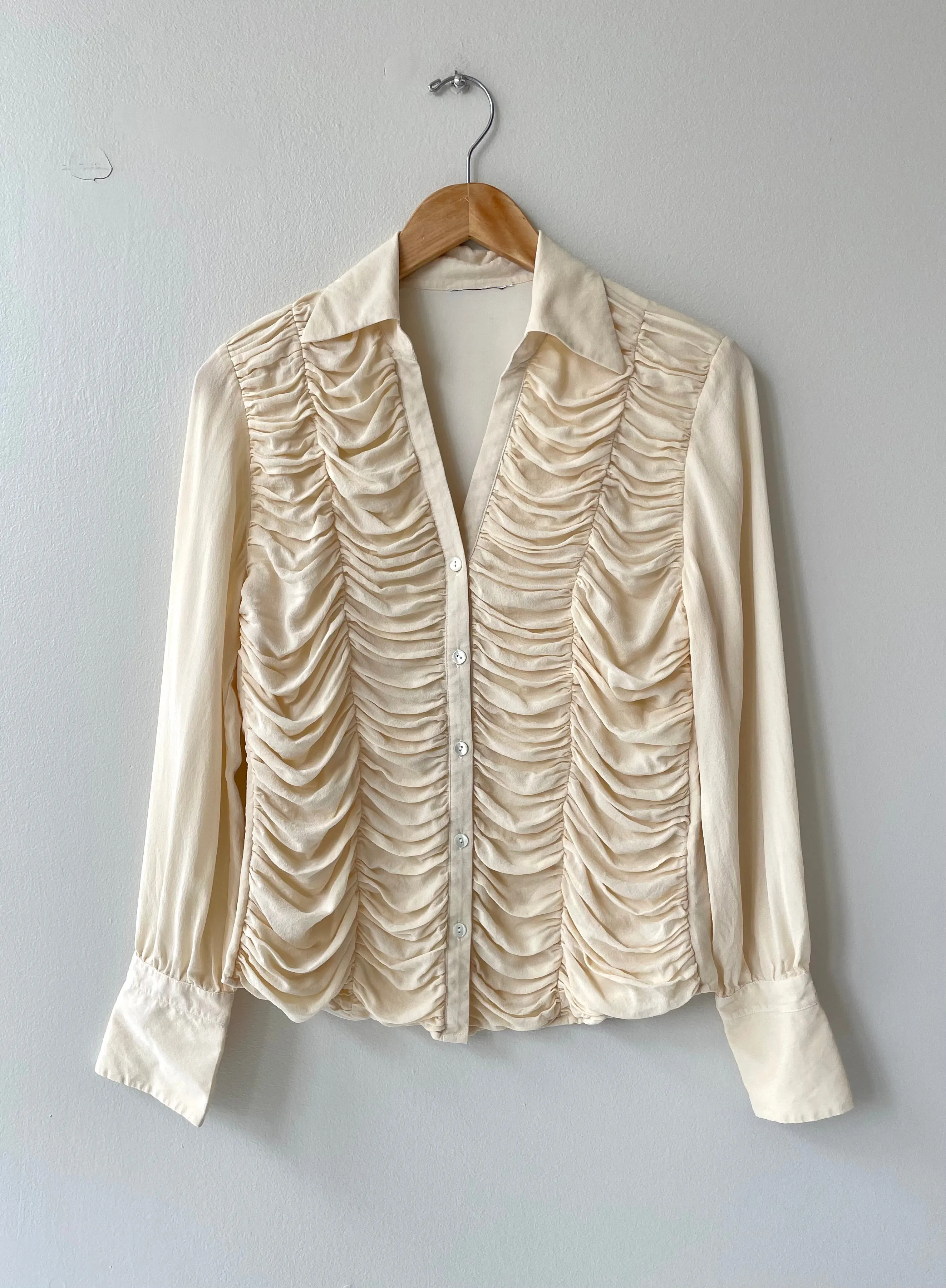 Austrian Drape Silk Blouse