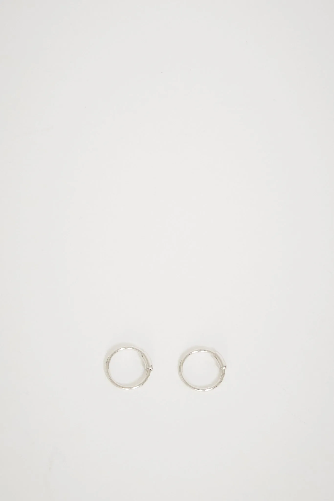 Basic Hoop XS Earrings Pair Silver