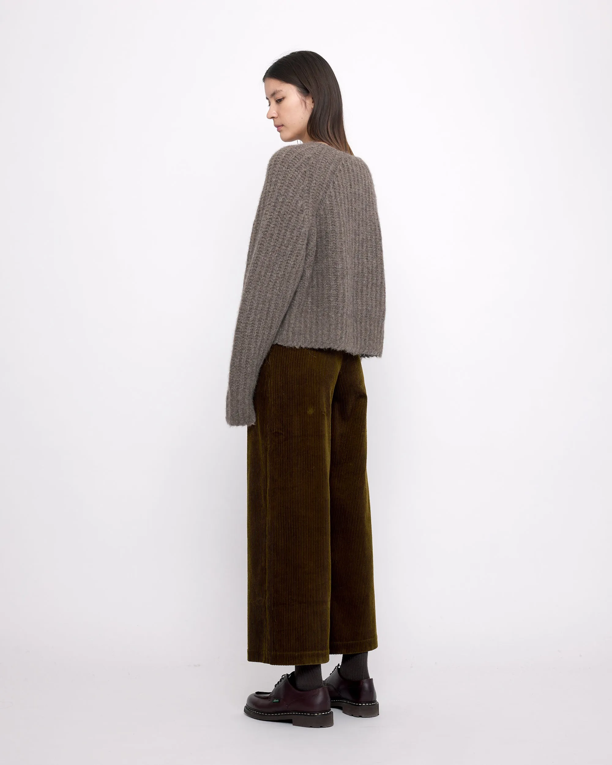 Chunky Cropped Sweater - FW24 - Umber