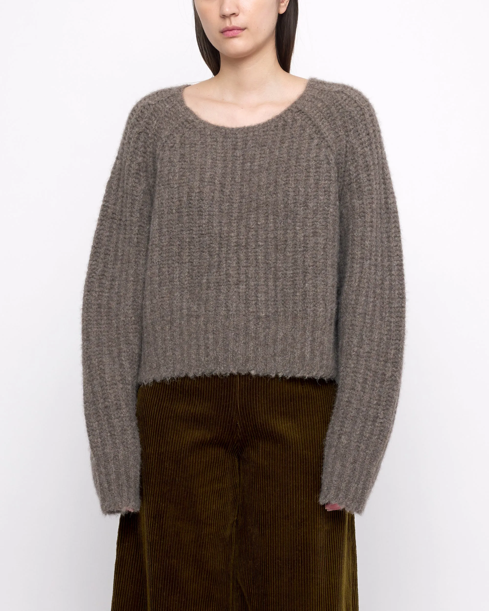 Chunky Cropped Sweater - FW24 - Umber