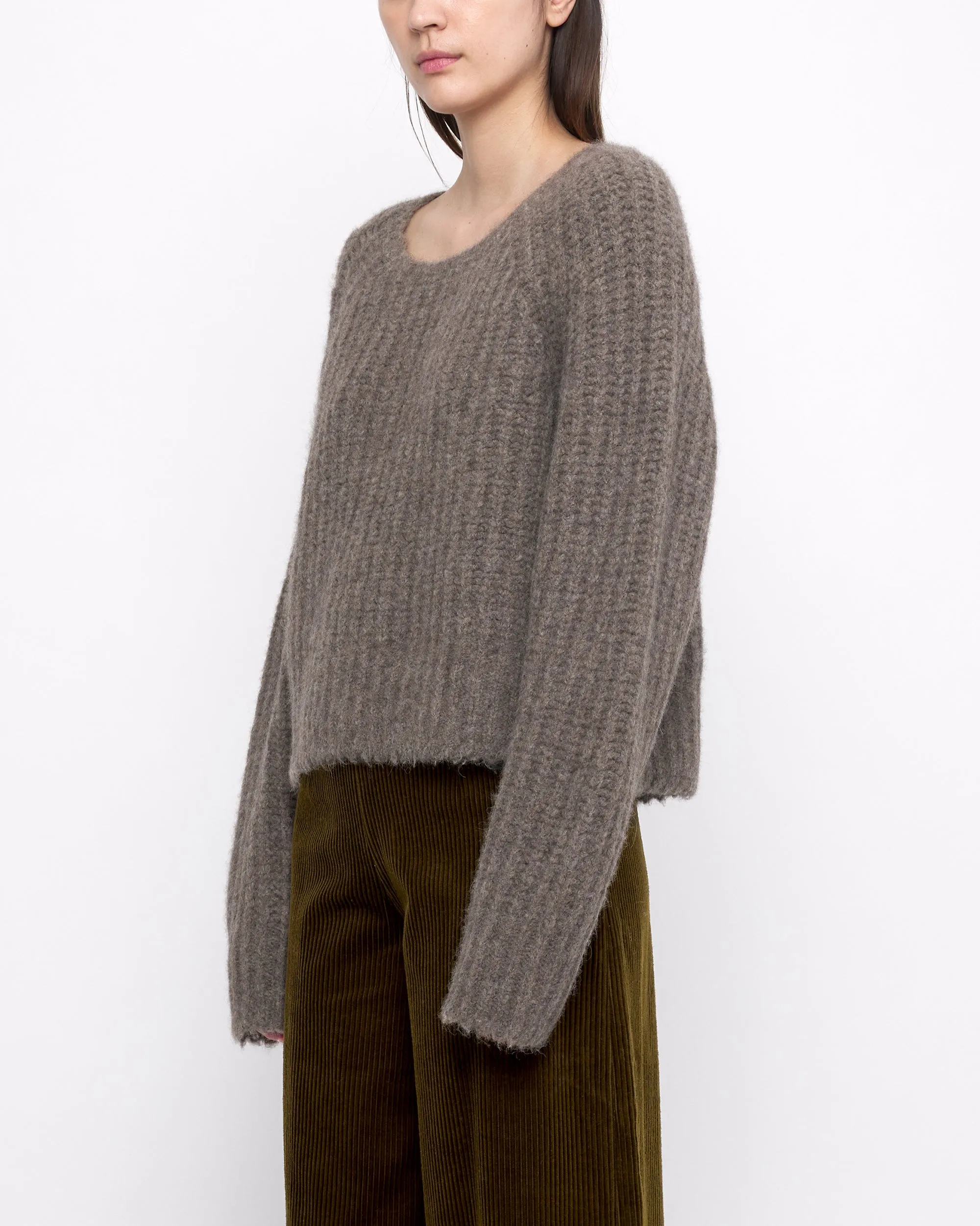 Chunky Cropped Sweater - FW24 - Umber