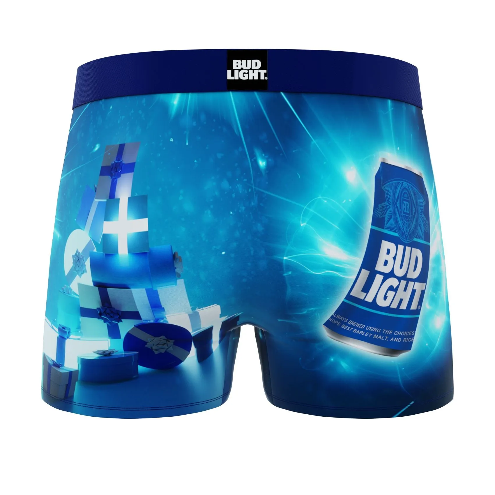 CRAZYBOXER Bud Light Cann Novelty Men's Boxer Briefs