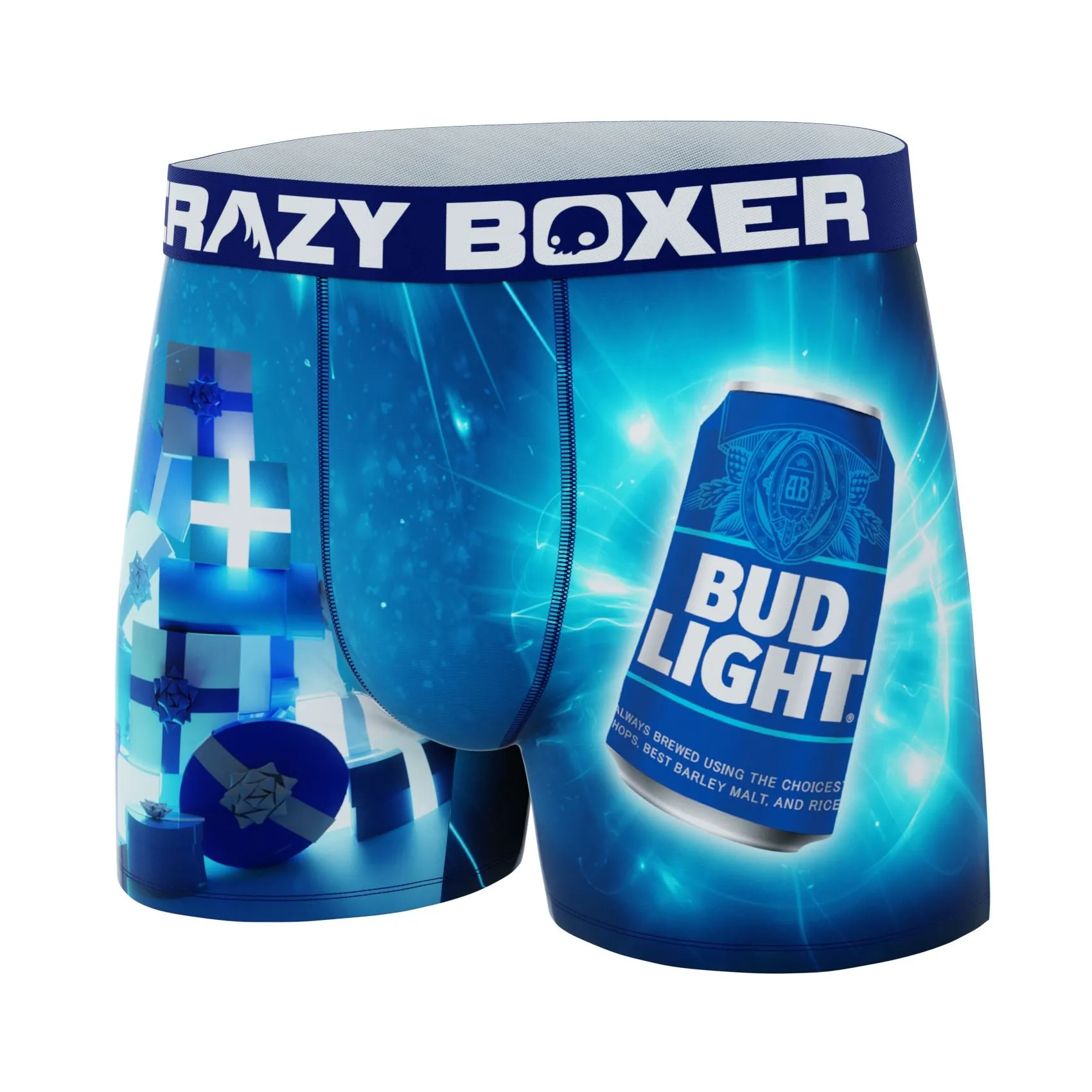 CRAZYBOXER Bud Light Cann Novelty Men's Boxer Briefs