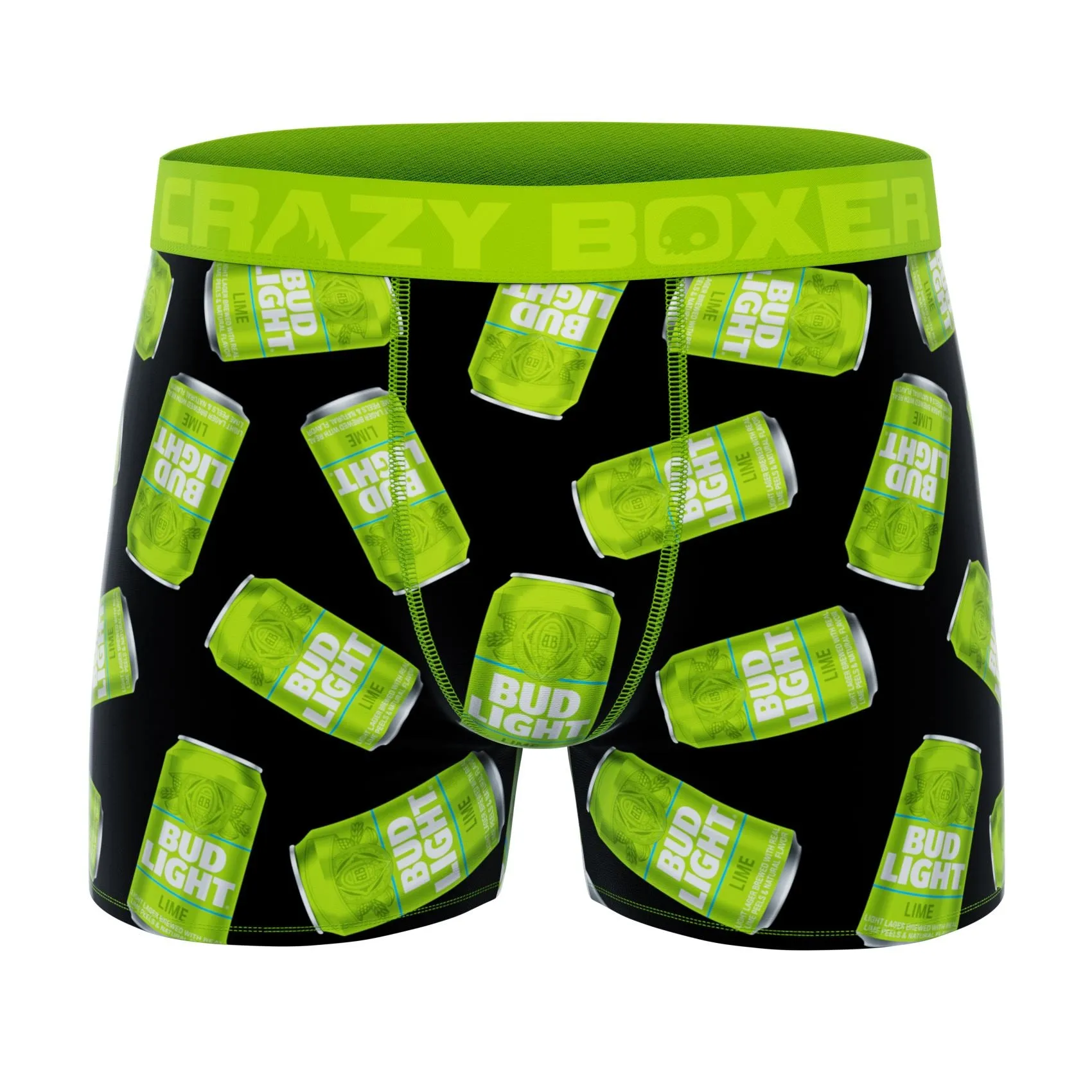 CRAZYBOXER Bud Light Lime Men's Boxer Briefs (Pack 2)