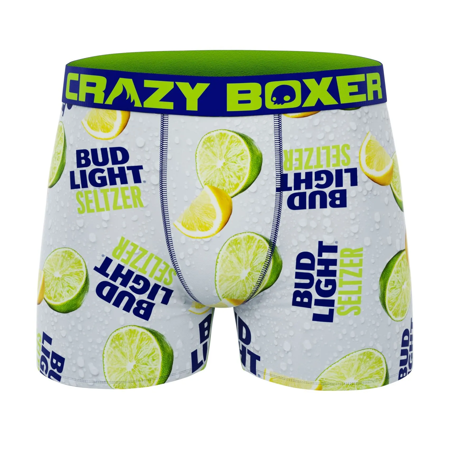 CRAZYBOXER Bud Light Lime Men's Boxer Briefs (Pack 2)