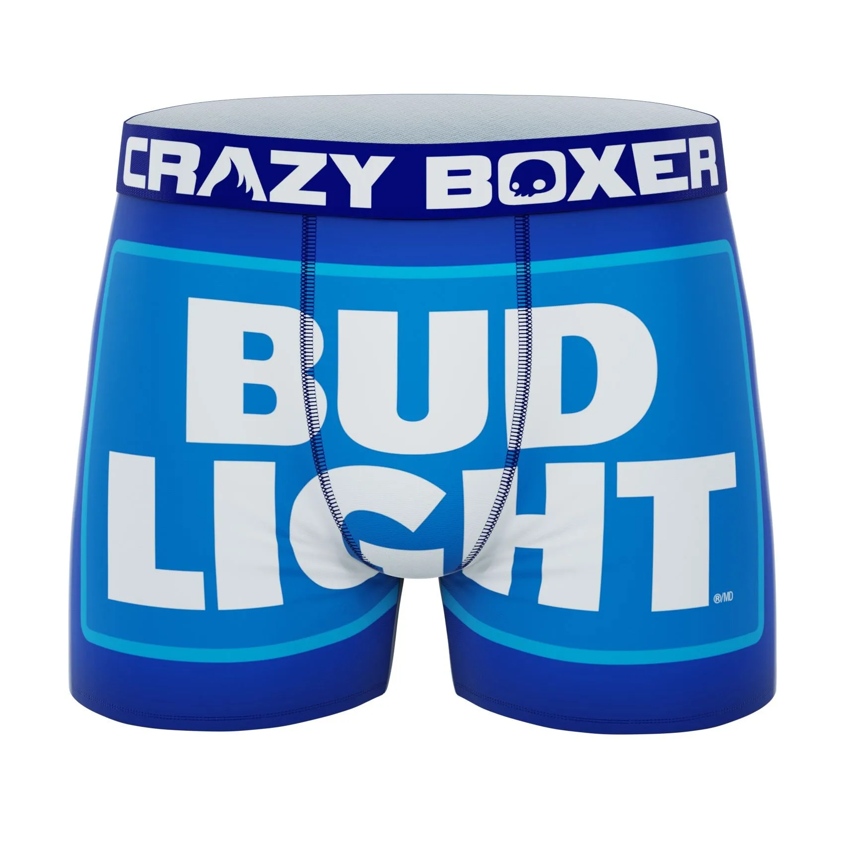 CRAZYBOXER Bud Light Logo Logo Men's Boxer Briefs (Creative Packaging)