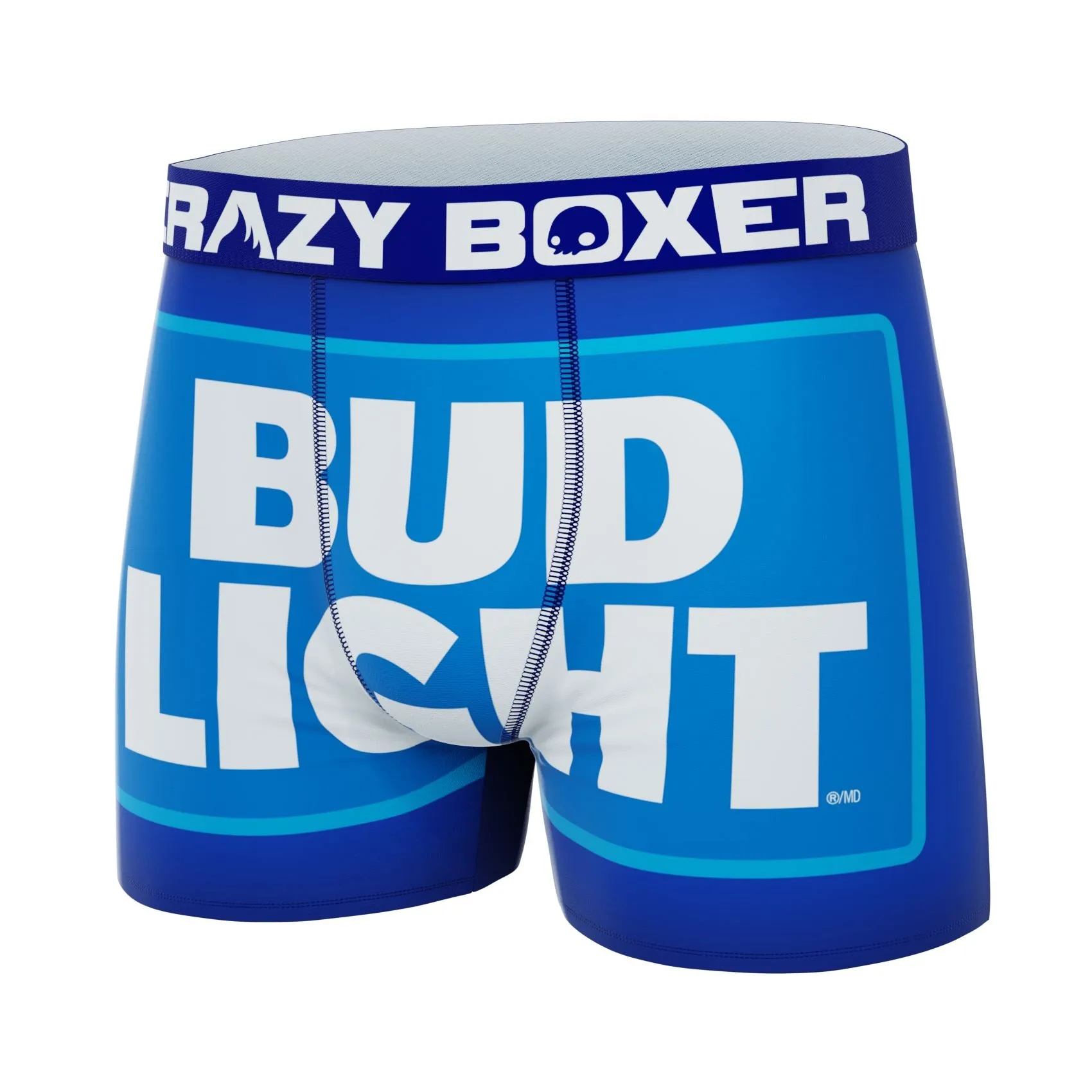 CRAZYBOXER Bud Light Logo Logo Men's Boxer Briefs (Creative Packaging)