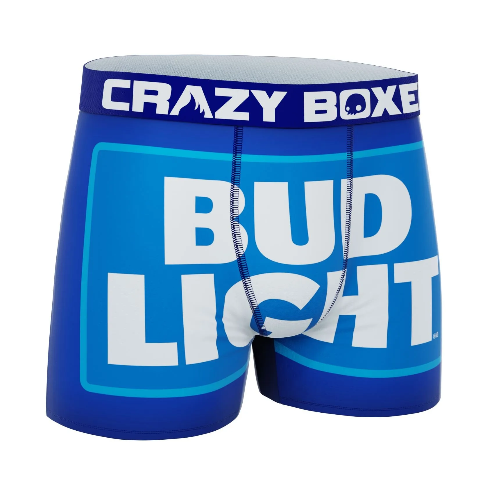 CRAZYBOXER Bud Light Logo Logo Men's Boxer Briefs (Creative Packaging)