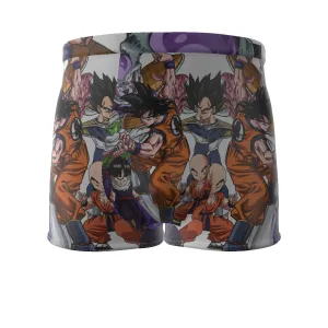 DBZ Goku Fighting Stance Gohan Piccolo Krillin Vegeta Frieza Color Men's Boxer Briefs