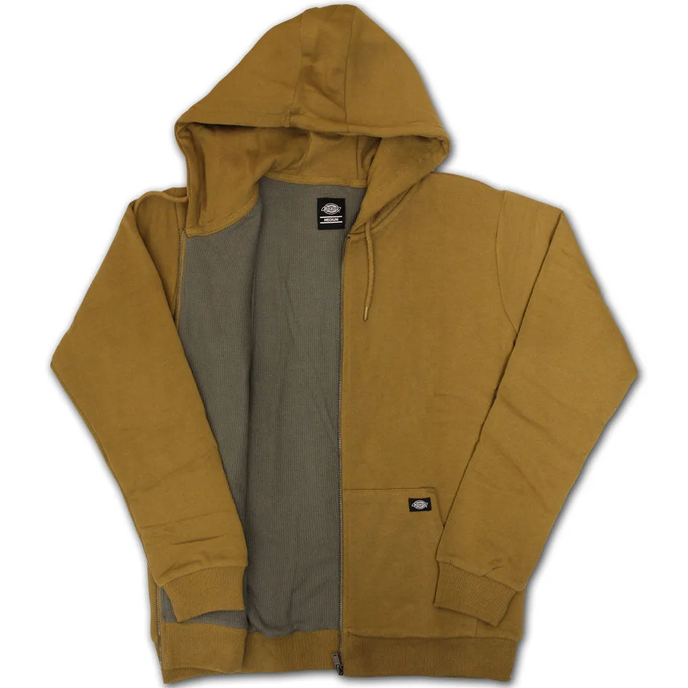 Dickies Kingsley Zip Up Hoodie Brown Duck