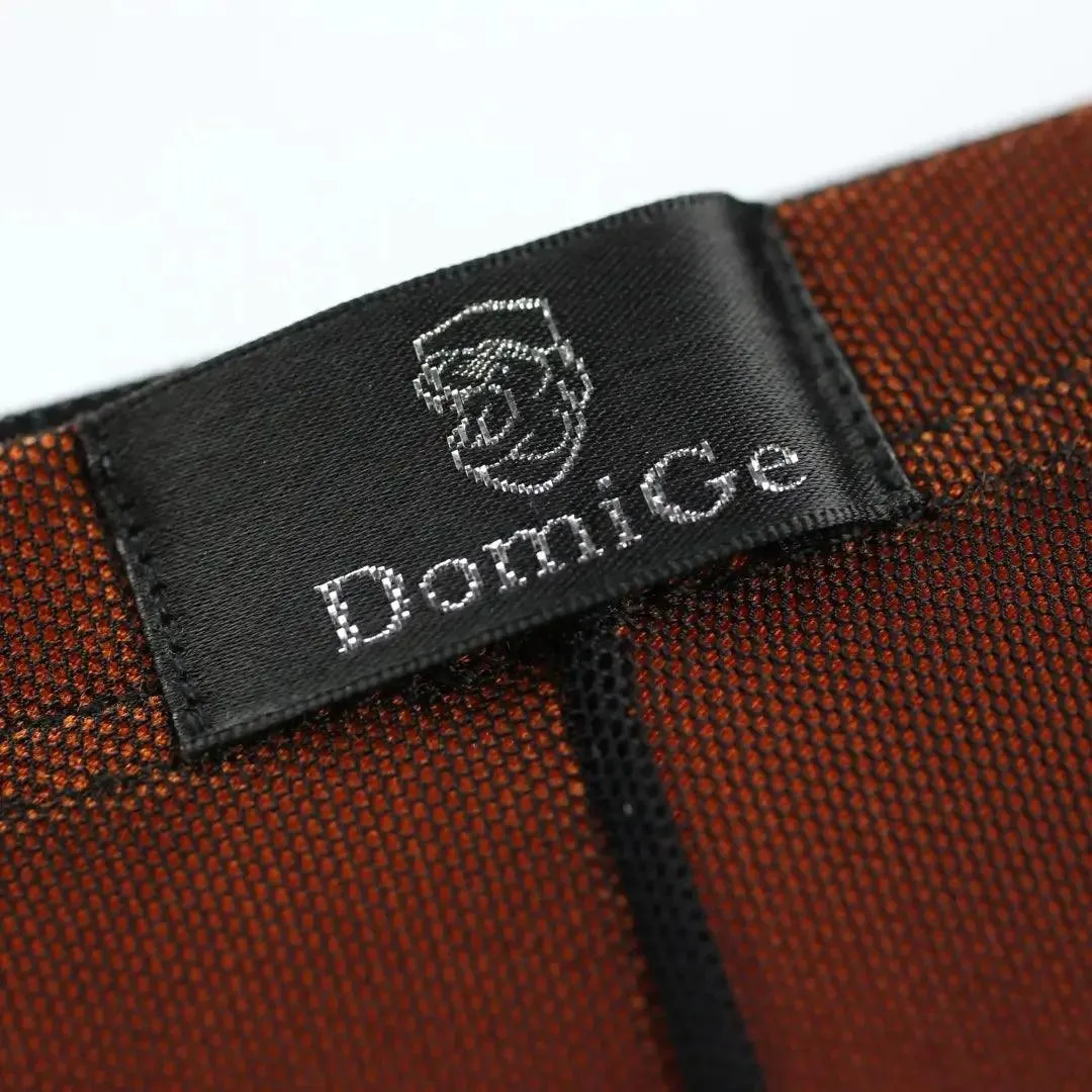 DomiGe Men's Boxer Briefs Orange Modal Lining and Sheer Mesh Underwear