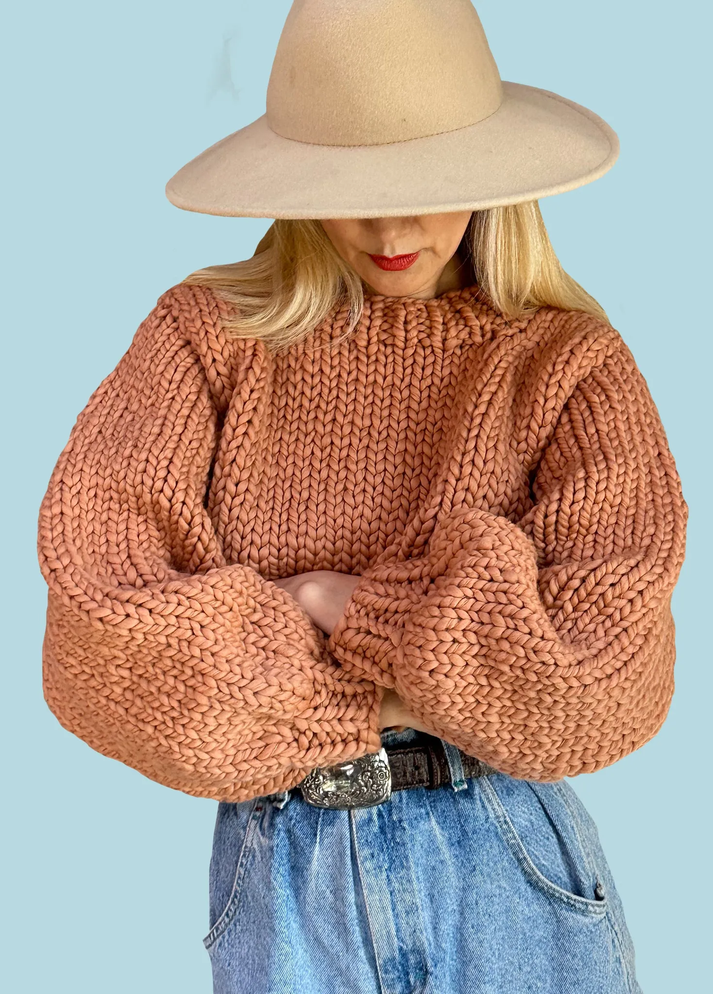 Easy Cropped Sweater - Merino