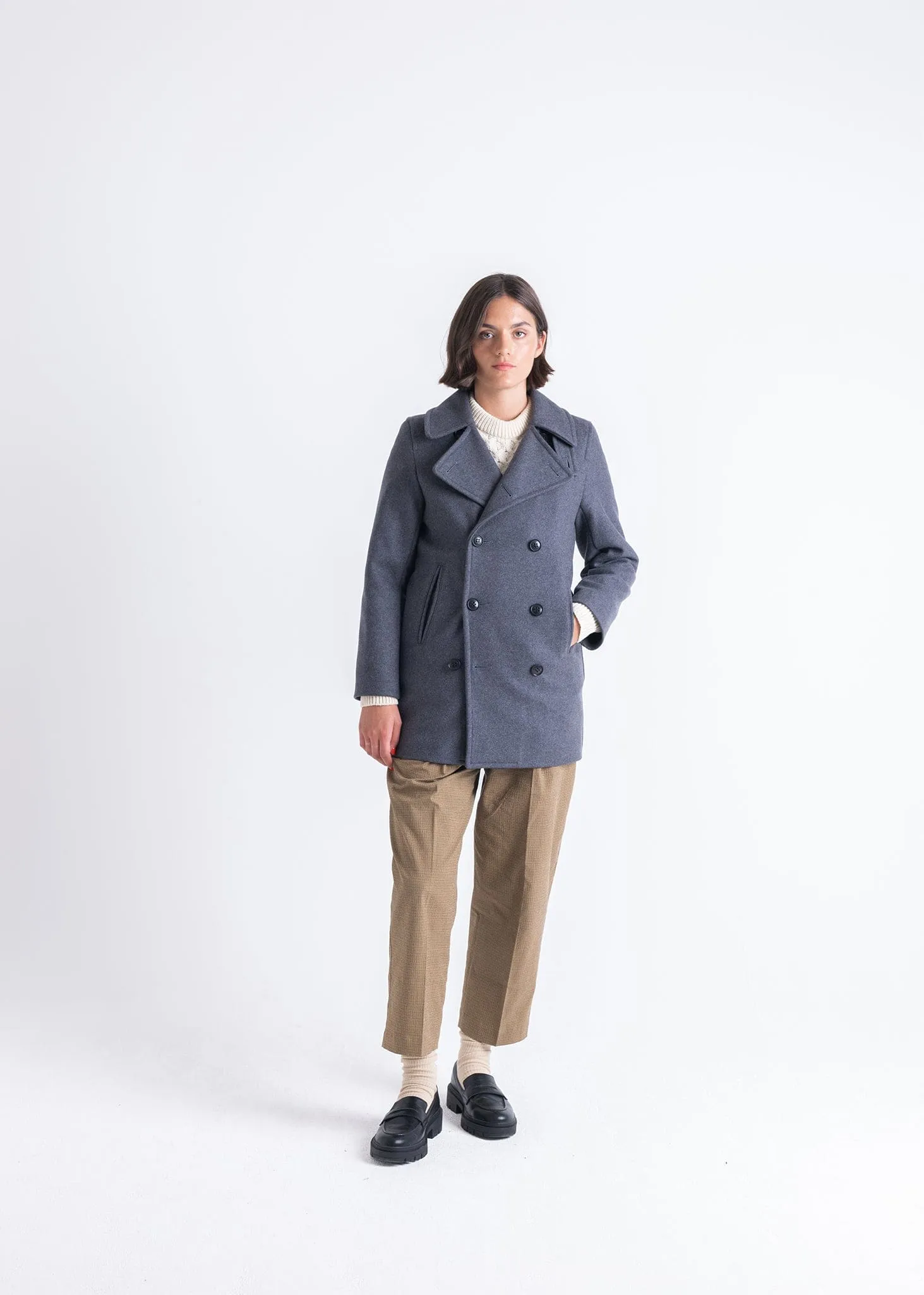 Ellen Peacoat Grey