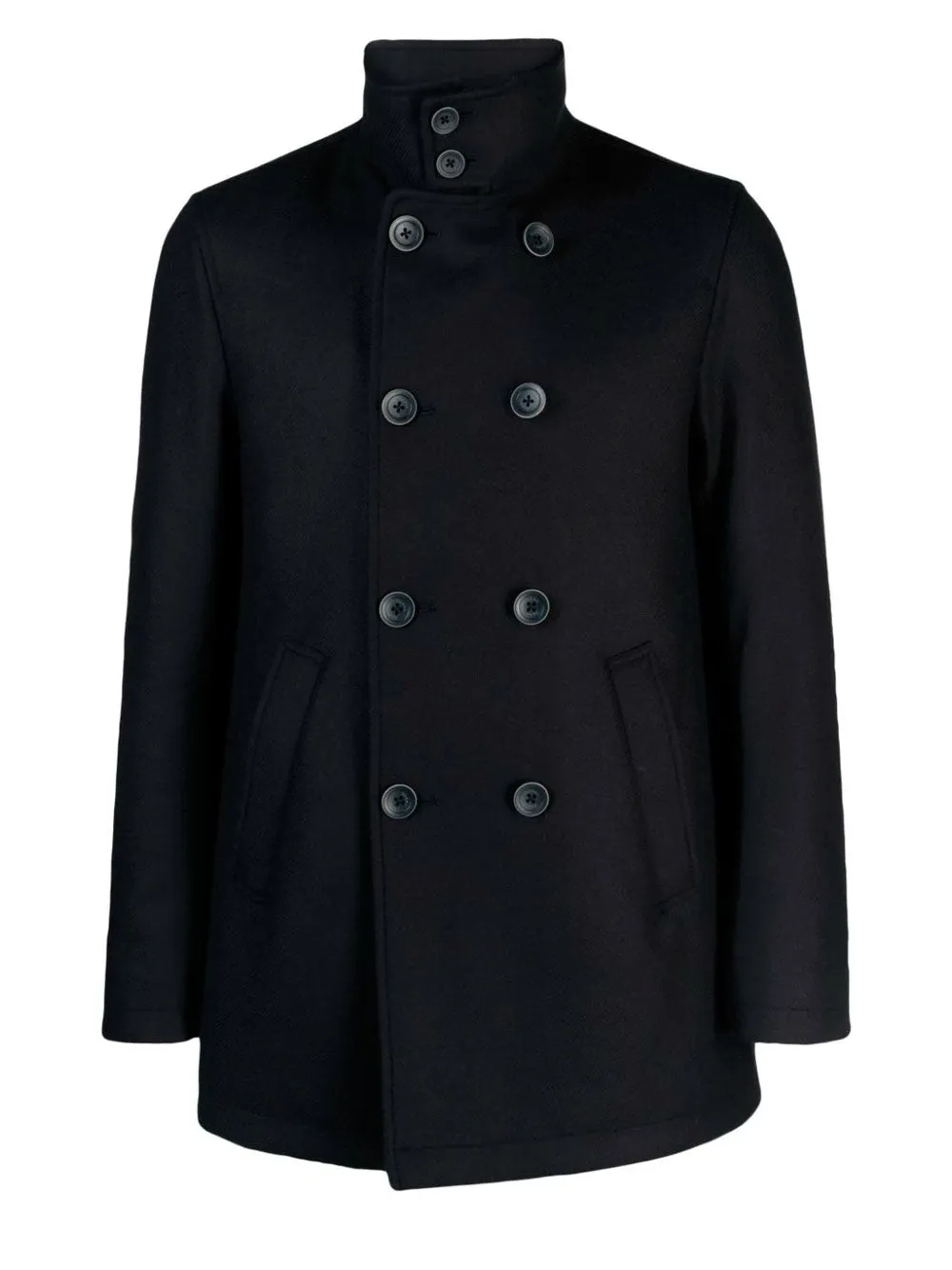 High-neck peacoat