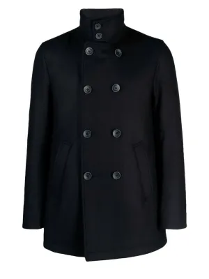 High-neck peacoat