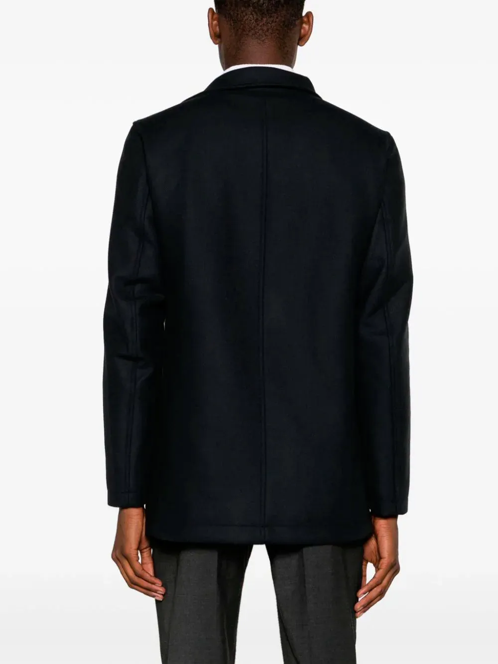 High-neck peacoat