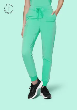 High Waisted Joggers Seaglass