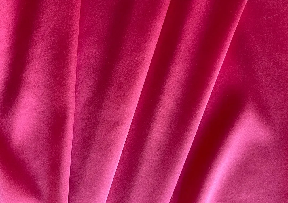 Hot Flamingo Pink Stretch Silk Satin Charmeuse