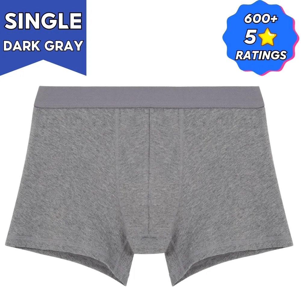 IDENTITY Apparel Mens Basic Boxer Trunks Premium Cotton Underwear