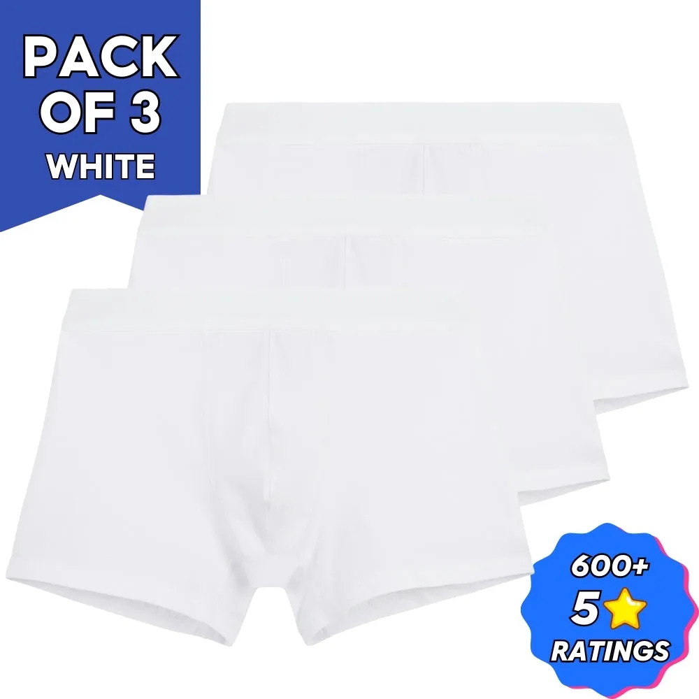 IDENTITY Apparel Mens Basic Boxer Trunks Premium Cotton Underwear