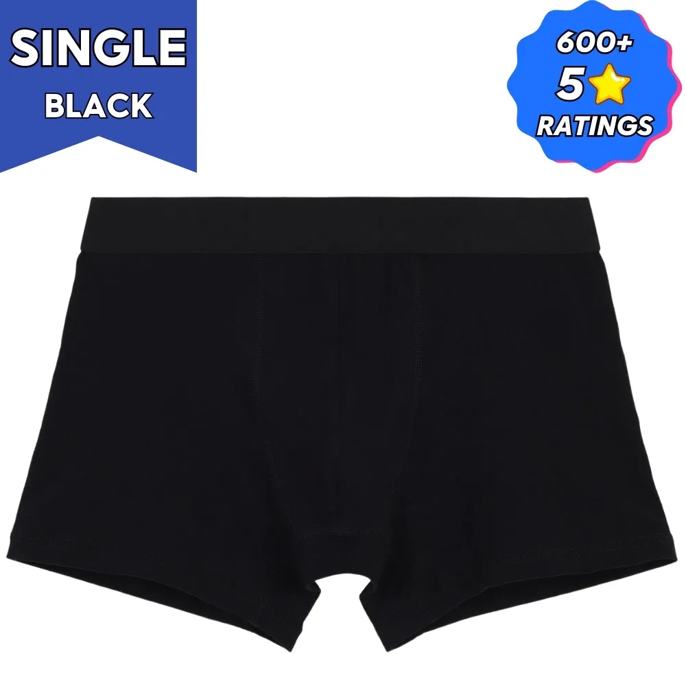 IDENTITY Apparel Mens Basic Boxer Trunks Premium Cotton Underwear