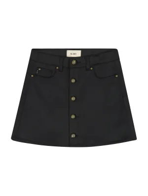 Jenny  Mini Skirt Black Coated