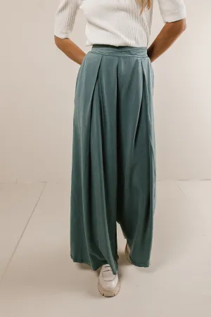 Katie Wide Leg Pants in Teal - FINAL SALE