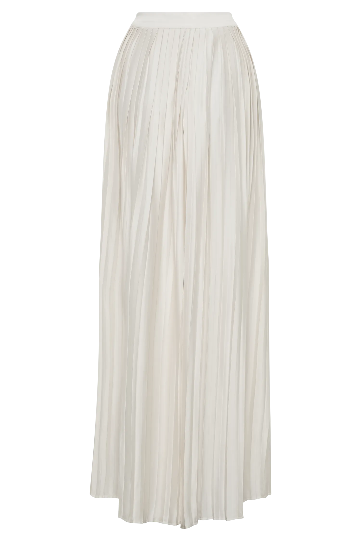 Kennedy Plisse Wide Leg Pants - Ivory