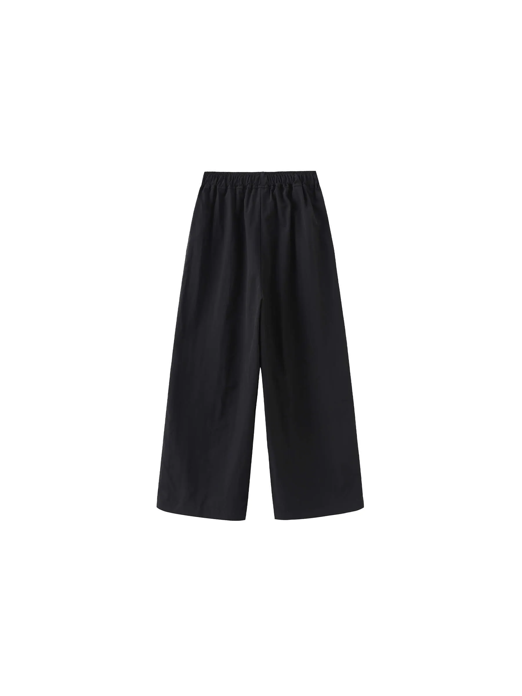 Lightweight Cotton Wide Leg Straight Trousers