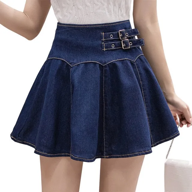 Love Story Denim Mini Skirt