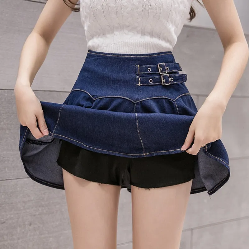 Love Story Denim Mini Skirt