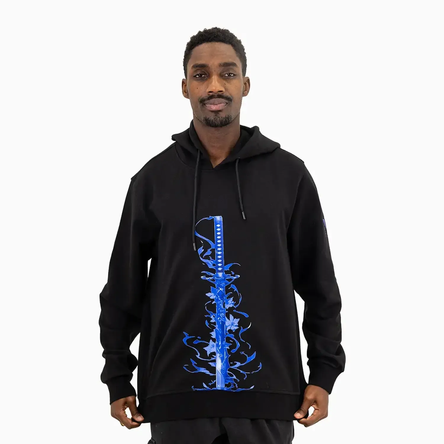 Men's Samurai Graphic Pull Over Hoodie