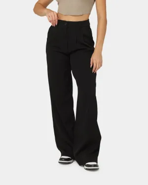 MNML Women's Wide Leg Pants Black