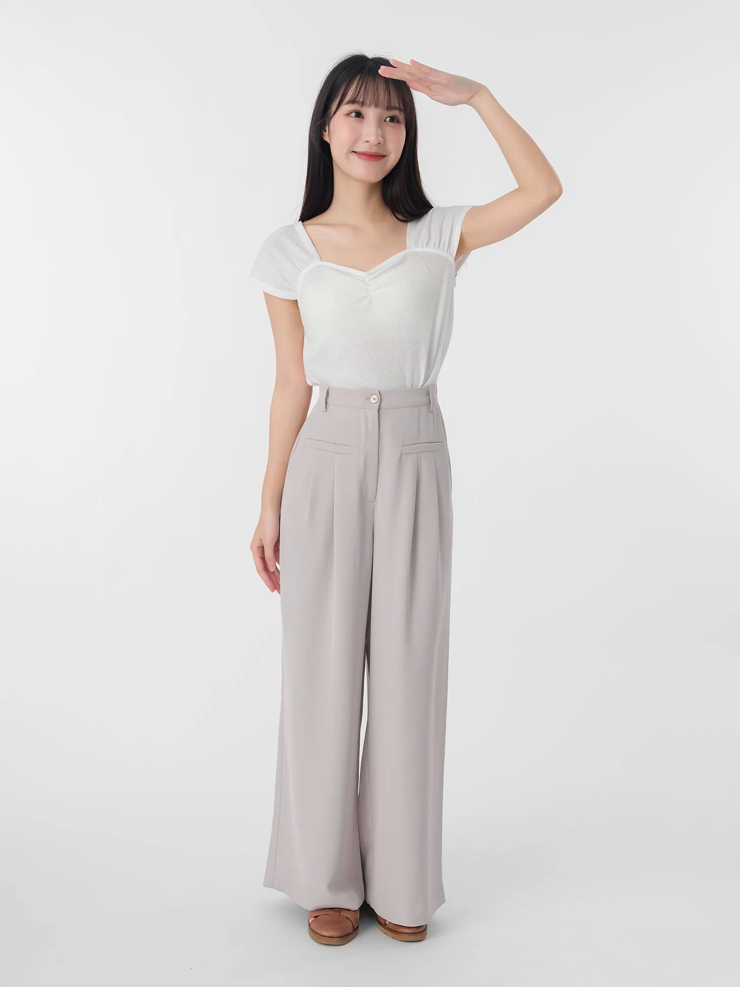 Odette Pleated Wide Leg Pants