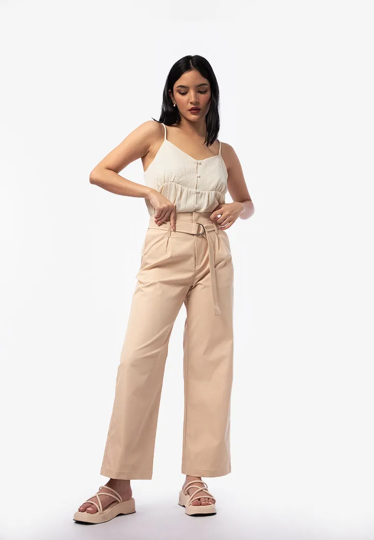 Pleated Wide Leg Pants