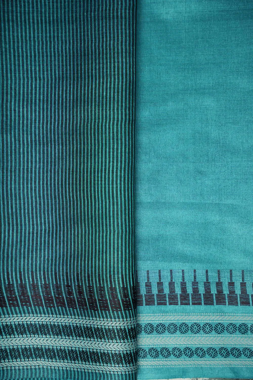 Ramar Blue Handwoven Tussar saree