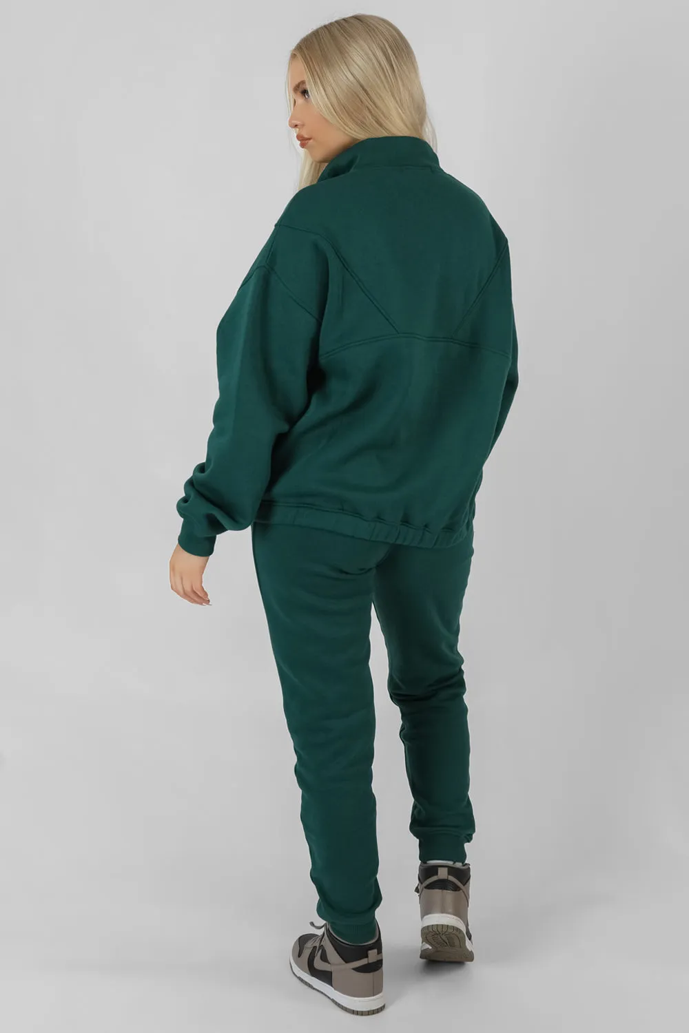 Seam Front 90S Joggers Forest Green