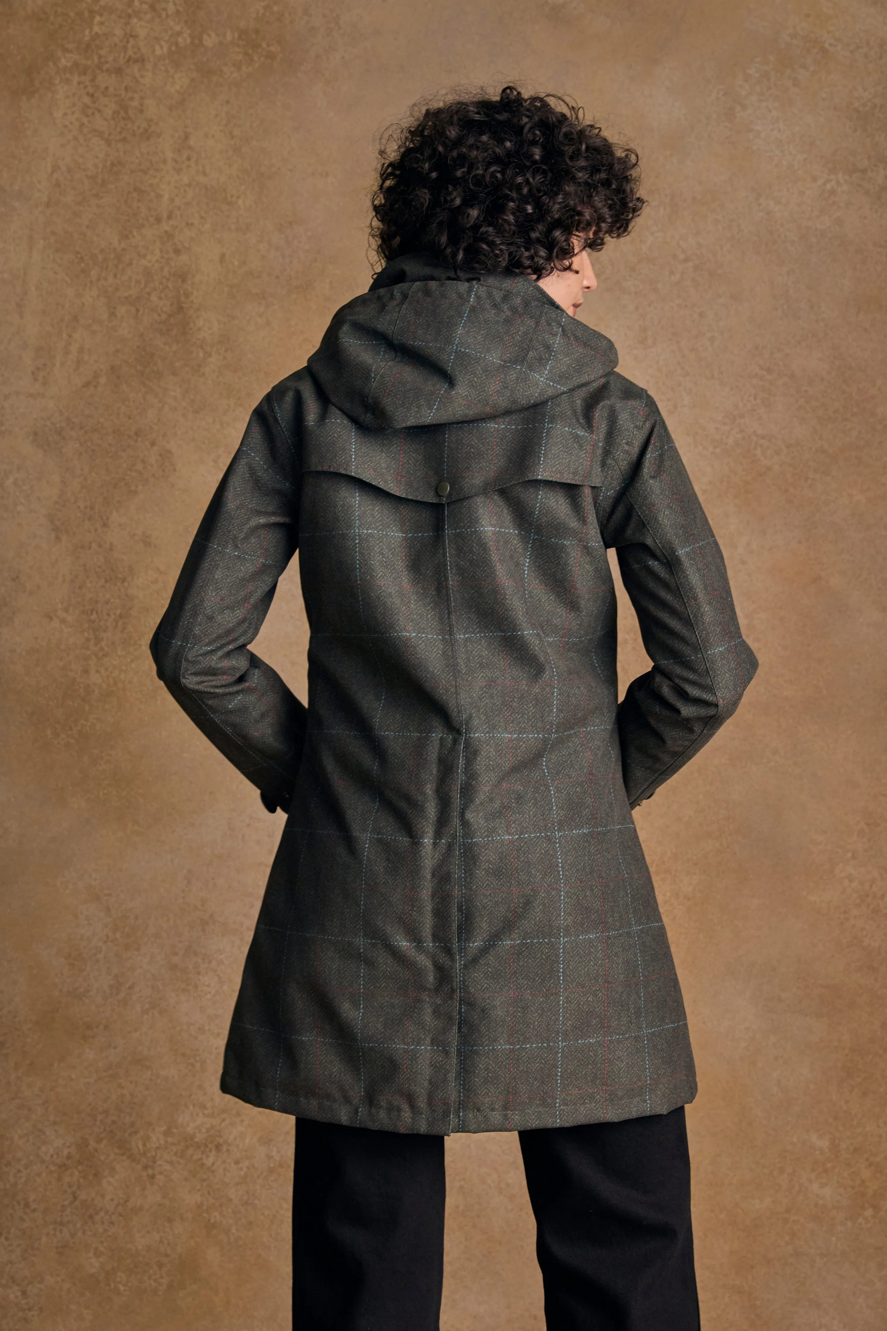 Sophia Waterproof Jacket - Green Windowpane