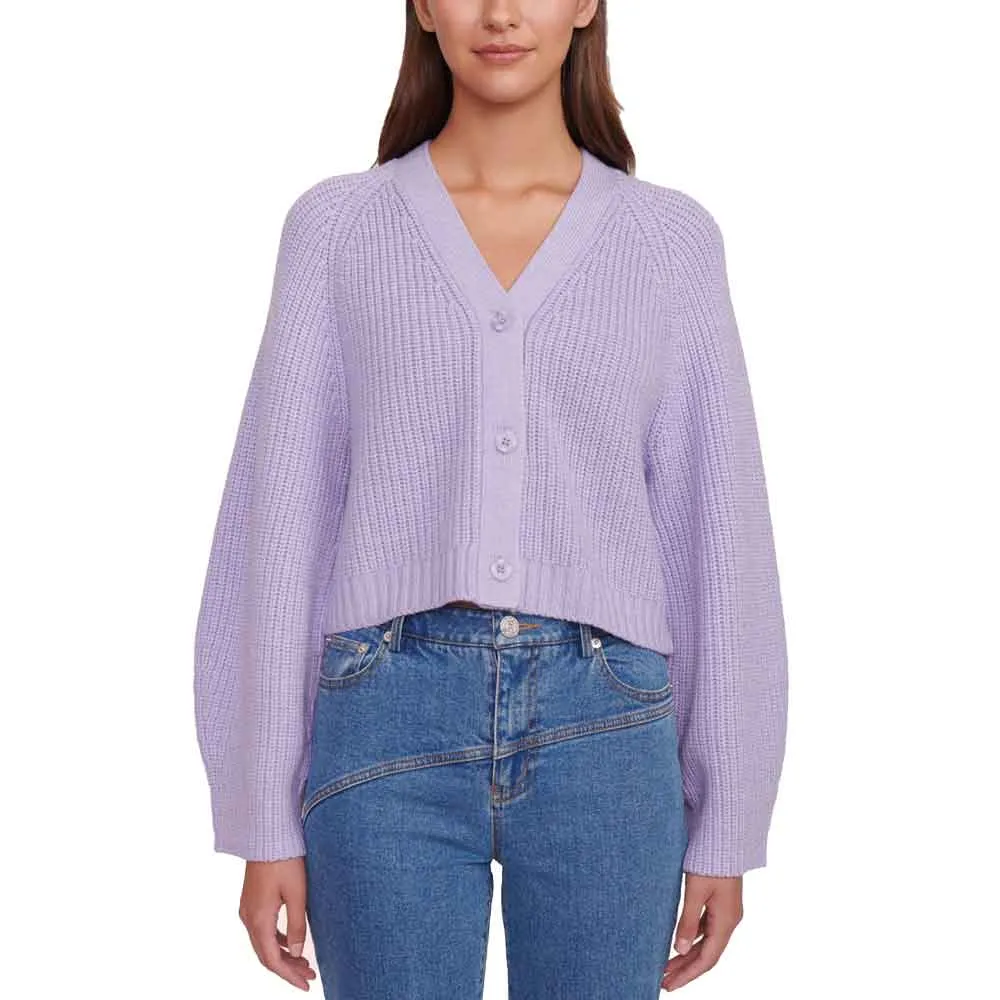 Staud Mirabel Iris Wool Cardigan Sweater