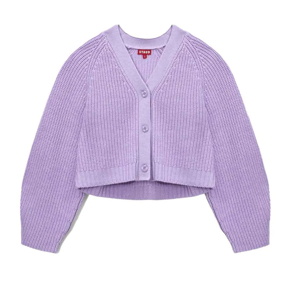 Staud Mirabel Iris Wool Cardigan Sweater