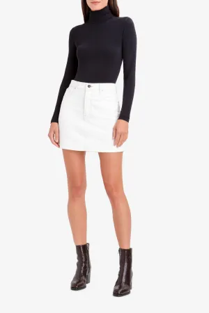 STONED WHITE MINI SKIRT