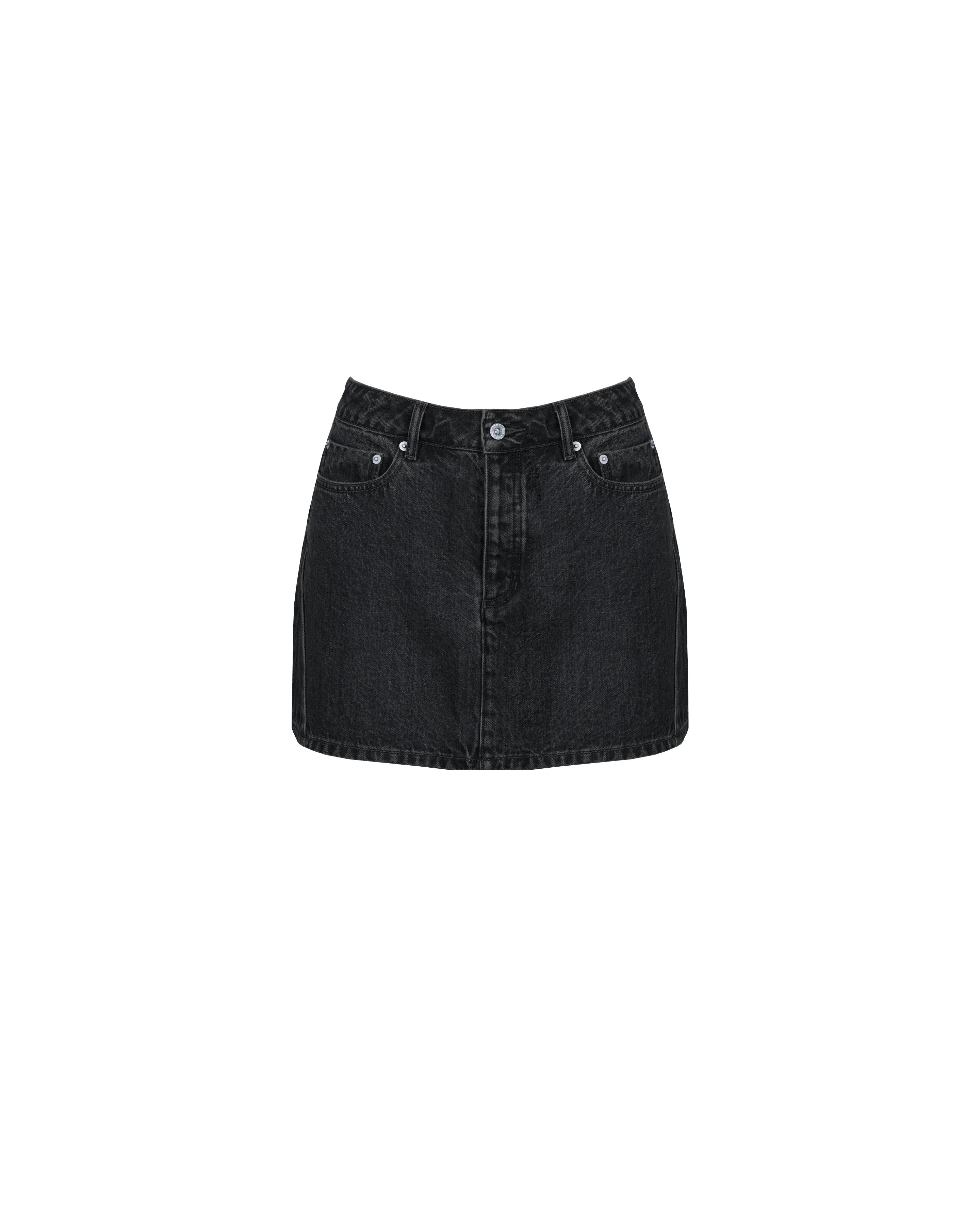 SUBLIME DENIM MINI SKIRT BLACK