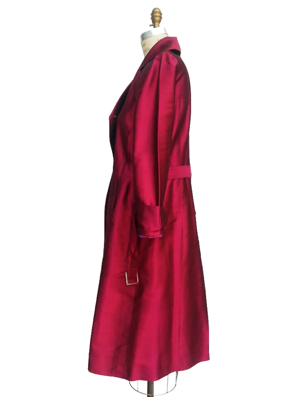 The Matahari Silk Trench Coat