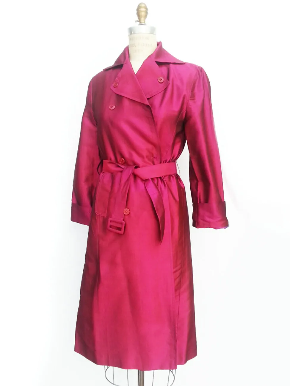 The Matahari Silk Trench Coat