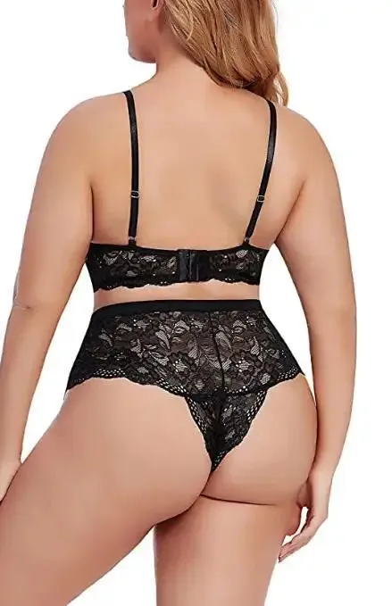 Touch Me High Waist Lingerie Set