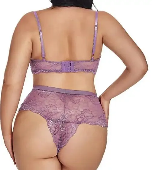 Touch Me High Waist Lingerie Set